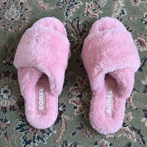 Sorel Mail run slippers size 6 pink